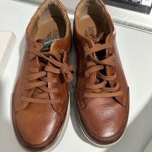 Josef Seibel Men's Tan Leather Sneakers
